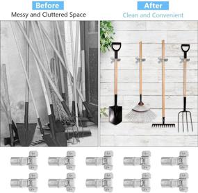img 1 attached to 🧰 Garage Organizer with Spring Clamp Mounts