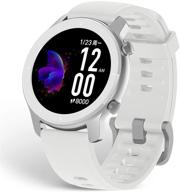 🕰️ amazfit gtr 42mm smartwatch - gps+glonass, heart rate monitor, activity tracker, 12-sport modes, moonlight white, 10-day battery life logo