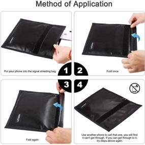 img 1 attached to 🔒 9.8 x 11 Inches Faraday Bags: Fireproof & Waterproof Cage for Faraday Key Fob Protector, Cell Phone Signal Jammer, Car RFID Signal Blocking, Anti-Theft Pouch