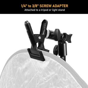 img 3 attached to Julius Studio [2 Pack] Clamp Clip Holder with Umbrella Reflector Bracket - Perfect for Photography Studio Lighting Setup - JSAG238