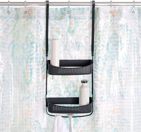 img 2 attached to Organize and Declutter Your Shower with Richards Homewares 2-Shelf Shower Caddy in Black