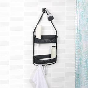 img 3 attached to Organize and Declutter Your Shower with Richards Homewares 2-Shelf Shower Caddy in Black