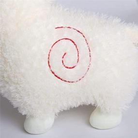 img 2 attached to 🦙 18&#34; Alpaca Plush Toy: Llama Stuffed Animal Hug Pillow for Girls & Lovers - Soft, Fluffy, & Washable White Plushie - Perfect Birthday Gift