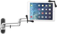 📱 cta tablet wall mount: articulating metal holder | 360-degree rotation | compatible with ipad, surface pro, and more (pad-atwm) logo