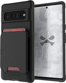 img 3 attached to 📱 Ghostek EXEC Pixel 6 Wallet Case with Card Holder | Works with Magnetic Car Mounts | Leather Pocket for 4 Credit Cards | Protective Phone Cover for 2021 Google Pixel6 5G (6.4") in Stormy Black