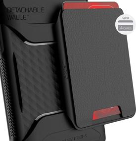 img 1 attached to 📱 Ghostek EXEC Pixel 6 Wallet Case with Card Holder | Works with Magnetic Car Mounts | Leather Pocket for 4 Credit Cards | Protective Phone Cover for 2021 Google Pixel6 5G (6.4") in Stormy Black