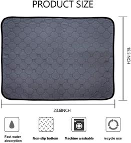 img 3 attached to 🐹 Premium LWYMX Guinea Pig Bedding: Washable Reusable 2 Pack, Fleece Cage Liners, and Pee Pads for Guinea Pigs