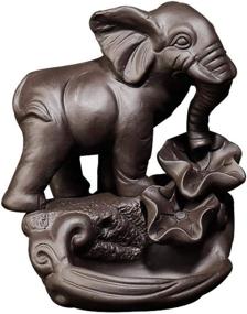 img 3 attached to 🐘 Enhance Your Space with YYW Elephant Backflow Incense Holder & 10PCS Backflow Incense Cones