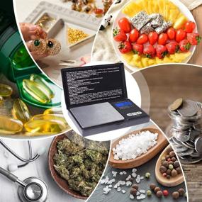 img 1 attached to Digital Pocket Scale - 1000g/0.1g Precision, Compact Grams 📏 and Ounces Scale for Herbs, Jewelry, Travel and Food (Battery Included)