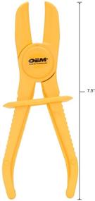img 2 attached to 🛠️ OEMTOOLS 25379: Yellow Non-Metallic Fuel Line Hose Clamps & Pliers - 7.5 Inch Pincher for Automotive, Gas & Small Engine Tools