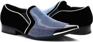 👞 designer men's shoes: crisiano fashion sparkling rhinestones for a stylish edge logo