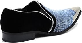 img 1 attached to 👞 Designer Men's Shoes: Crisiano Fashion Sparkling Rhinestones for a Stylish Edge