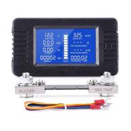 🔋 mnj motor dc battery monitor meter: 0-200v 0-100a lcd display for cars, rvs, and solar systems - digital multimeter voltmeter ammeter with current shunt wiring kit set logo