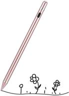 🌸 rose gold stylus pens for touch screens - rechargeable fine point stylist pen pencil, compatible with apple and other tablets logo