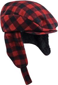 img 2 attached to 🧢 N'Ice Caps Boys' and Teens' Buffalo Plaid Elmer Fudd Hat - Big and Little Sizes