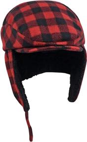 img 3 attached to 🧢 N'Ice Caps Boys' and Teens' Buffalo Plaid Elmer Fudd Hat - Big and Little Sizes
