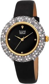 img 4 attached to Burgi Swarovski Colored Crystal Watch Women's Watches and Wrist Watches