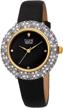 burgi swarovski colored crystal watch women's watches and wrist watches logo