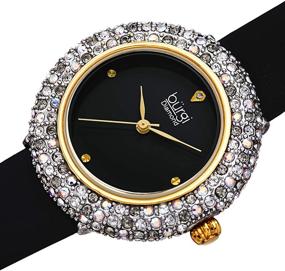 img 3 attached to Burgi Swarovski Colored Crystal Watch Women's Watches and Wrist Watches