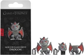img 1 attached to 🔥 Game of Thrones Drogon Pendrive Figure 16 GB Funny USB Flash Drive 2.0, Keyholder Key Ring for Tribe