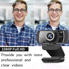 img 2 attached to 🎥 High-Definition 1080P USB Webcam with 60Fps & 120° Wide Angle - Perfect for Gaming, Streaming, and Conferencing (Black)