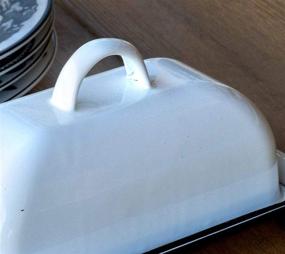 img 1 attached to Enamelware Butter Dish W Cover