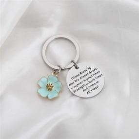 img 3 attached to 🌺 FUSTMW Ohana Keychain: Hawaiian Hibiscus Charm Jewelry for Family Blessings