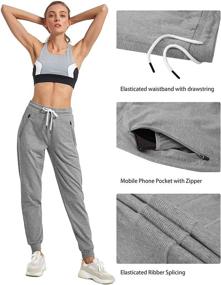 img 1 attached to PULI Sweatpants Workout Joggers Pockets