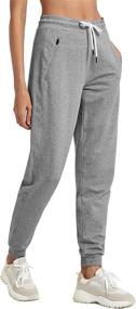 img 3 attached to PULI Sweatpants Workout Joggers Pockets