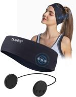 bluetooth sleep headphones: wireless v5.0 sports 🎧 headband with stereo speaker for yoga, running, and travel logo