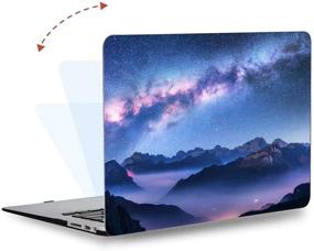 img 2 attached to Enhance Your MacBook Pro 16 inch with Our Purple Stars Case & Keyboard Cover Replacement, A2141 Compatible