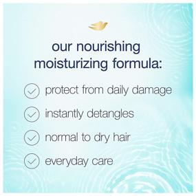 img 1 attached to Deep Moisturizing Conditioner for Normal to Dry Hair: Dove Nutritive Solutions Daily Moisture - Detangles and Nourishes Dry Hair - 12 oz