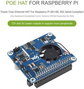 img 3 attached to «Адаптер Power Over Ethernet HAT (Тип C) Waveshare для Raspberry Pi 3B+/4B 802»