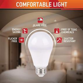img 1 attached to 💡 OSTWIN Non-Dimmable A19 LED Daylight Bulb Equivalent