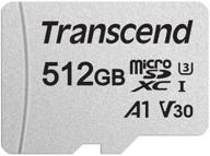transcend 512gb microsdxc memory ts512gusd300s ae logo