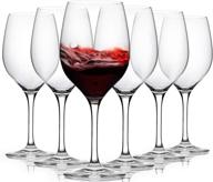 fawles crystal red wine glasses set of 6: elegant stemware for all occasions logo