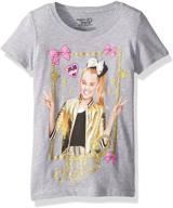 adorable jojo siwa little sleeve t shirt - exciting girls' clothing tops, tees & blouses logo