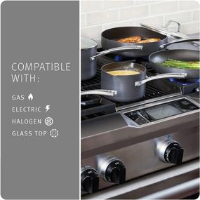 img 1 attached to 🍳 Серый набор посуды Calphalon Classic Nonstick - 8 предметов (Модель 1943340)