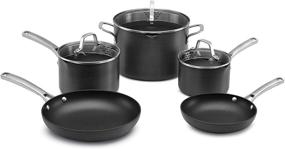 img 4 attached to 🍳 Серый набор посуды Calphalon Classic Nonstick - 8 предметов (Модель 1943340)