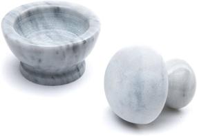 img 1 attached to Delectable Dishes Perfected with the Fox Run White Marble Mortar and Pestle