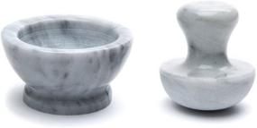 img 2 attached to Delectable Dishes Perfected with the Fox Run White Marble Mortar and Pestle