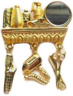 золотые стильные ножницы danecraft с пластиной логотип