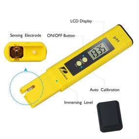 img 2 attached to 🌡️ Pancellent Water Quality Test Meter: 4-in-1 Set for TDS, PH, EC, and Temperature Analysis