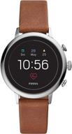 🕰️ fossil gen 4 venture hr women's stainless steel touchscreen smartwatch with heart rate, gps, nfc, and smartphone notifications logo