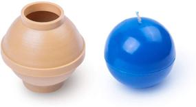 img 4 attached to 3.1-inch Sphere Candle Molds with 30 ft. Wick - Plastic Candle Making Supplies