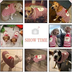 img 2 attached to 🐶 Doggystyle Dog Christmas Sweater - Xmas Pet Clothes with Cute Snowman & Reindeer Design - Holiday Puppy Cat Costume - New Year Gift for Small, Medium & Large Dogs