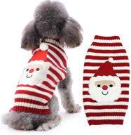 🐶 doggystyle dog christmas sweater - xmas pet clothes with cute snowman & reindeer design - holiday puppy cat costume - new year gift for small, medium & large dogs logo