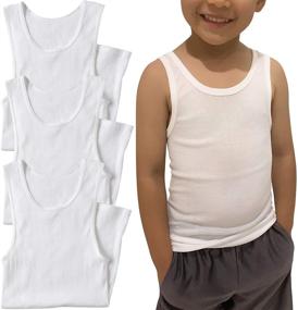 img 3 attached to 👕 Buy ToBeInStyle Boy's Pack of 3 or 6 Basic Cotton and Cotton Blend A-Shirts online