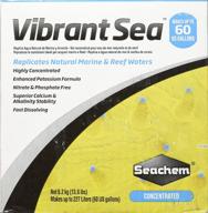 🌊 seachem vibrant sea salt: concentrated synthetic blend for 60 gallons (326) logo