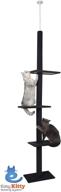 🐱 grey three tier floor-to-ceiling cat tree by cat craft: model 12400301grcom logo